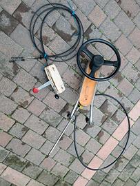 volante e manetta per gommone 