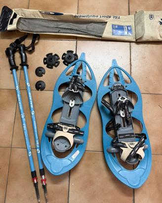 Kit ciaspole TSL adulti + bastoncini + accessori