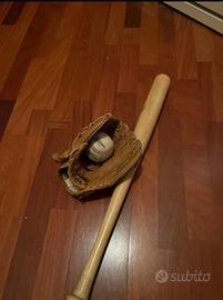 Kit Baseball ragazzi/bambini. Guanto, palla e maz