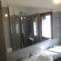 Specchio bagno molato lavandino doppio Valmontone