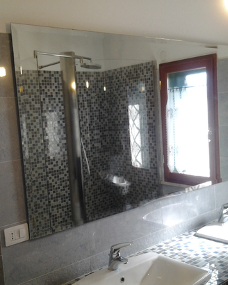 Specchio bagno molato lavandino doppio Valmontone