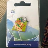 Spilla Olimpiadi Milano Cortina 2026 spaghetti