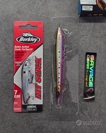 Set Artificiali  minnow berkley +needle savage 