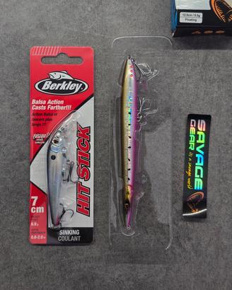 Set Artificiali  minnow berkley +needle savage 