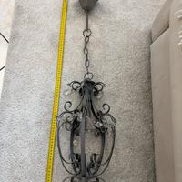 Lampadario ferro battuto chic antique