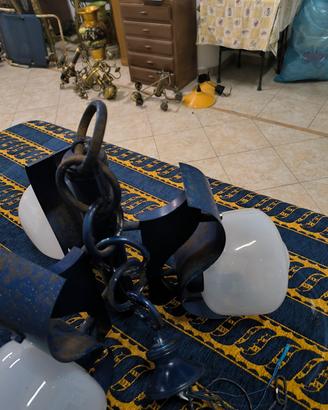 lampadario blu