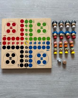 Gioco da Tavolo in Legno 4 Giocatori