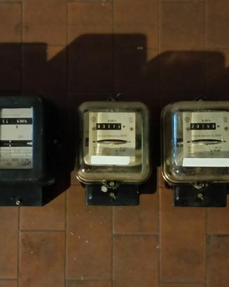 contatori elettrici Enel vintage