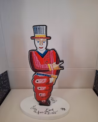 Francesco musante, statuetta in resina portafortun