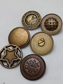 bottoni vintage in metallo 