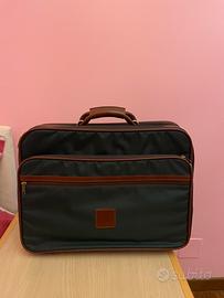 Valigia vintage morbida vera pelle