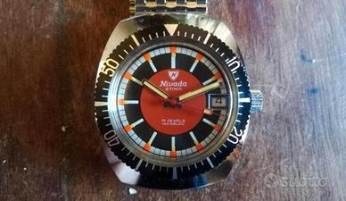 orologio Nivada "Stima" diver anni '70 -nuovo-