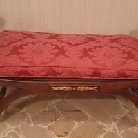 Panca in legno con cuscino