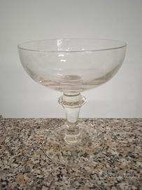 Set di n. 11 coppe gelato in vetro vintage