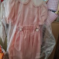 abito bimba vintage cerimonia 5/6 anni