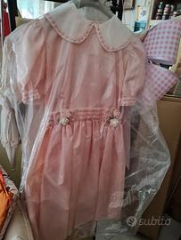 abito bimba vintage cerimonia 5/6 anni