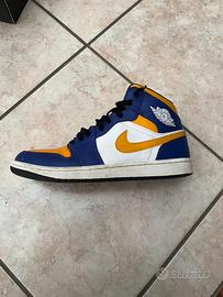 Air jordan 1 x lakers taglia 44