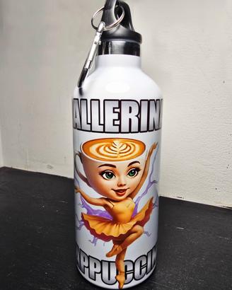 borraccia termica ballerina cappuccina brainroot 