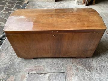 BAULE IN LEGNO VINTAGE ANNI 30