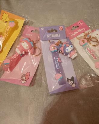 Lotto hello kitty portachiavi sanrio kuromi ecc