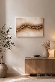 Quadro moderno astratto su tela con texture