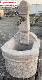 Fontana in vera pietra granito