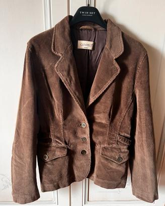 Giacca Blazer Vintage in Velluto a Coste