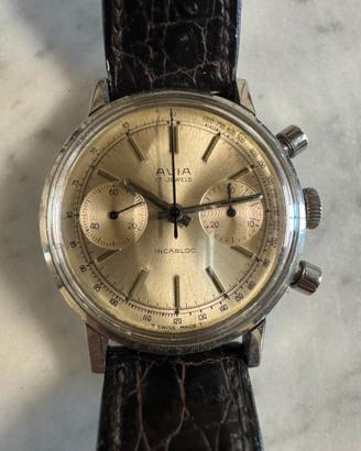 Avia cronografo vintage anni 60 36mm escl corona
