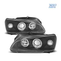 FARI PER PEUGEOT 106 96-05 ANGEL EYES FONDO NERO