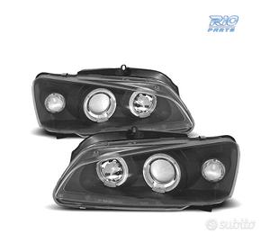 FARI PER PEUGEOT 106 96-05 ANGEL EYES FONDO NERO
