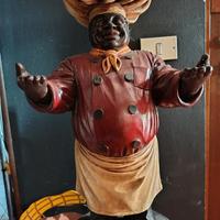 cuoco resina statua 