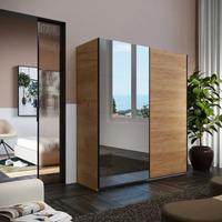 NUOVO Armadio rovere e specchio L203xH223xP66cm