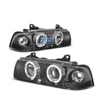 FARI BMW E36 90-99 ANGEL EYES FONDO NERO CCFL