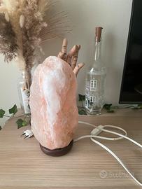 Lampada di sale rosa