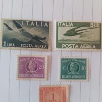 5 francobolli nuovi gommati