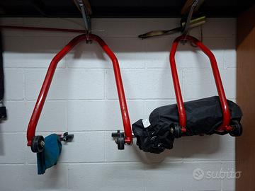 cavalletto moto anteriore e posteriore 