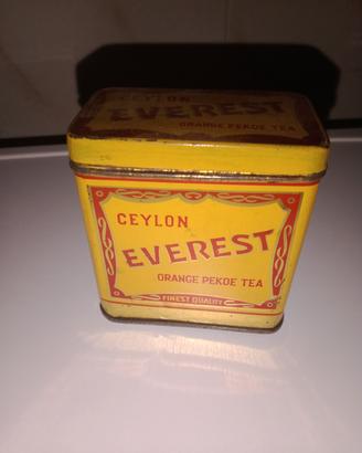 scatola latta Ceylon Everest thè 