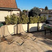 Fioriera cassetta alta rigata Portavaso Shabby
