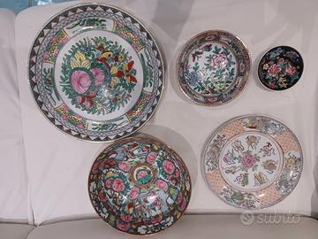 piatti porcellana finissima canton cina