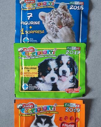 Figurine,cards,album Cucciolotti 2016/17/18/19/20