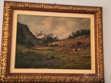 quadro Partengo con cornice barocca 