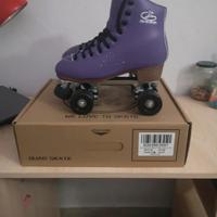 Pattini a rotelle (quad skates) viola, Papaison