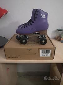 Pattini a rotelle (quad skates) viola, Papaison