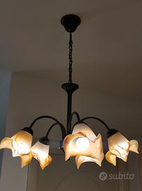Lampadario con applique 