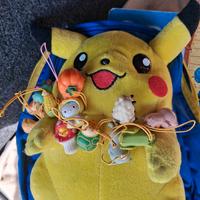 Zainetto pokemon + libro cars + winnie + altro