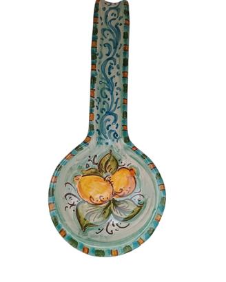 poggiamestoli in ceramica di Caltagirone 