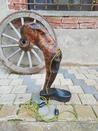 lampada d 'arredo in legno 