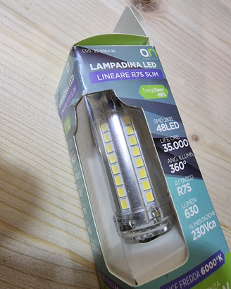 Lampadina Led RS7 SLIM Luce fredda 630 lmn