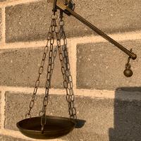 Bilancia di ottone piccola da collezione