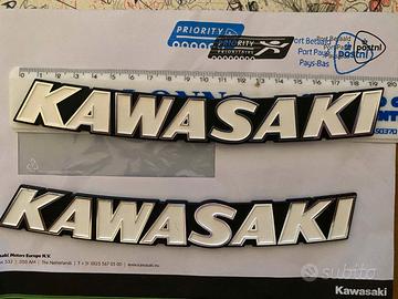 KAWASAKI coppia emblemi originali